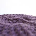 Beret Knitted In Lavender, Blackberry Texture:..